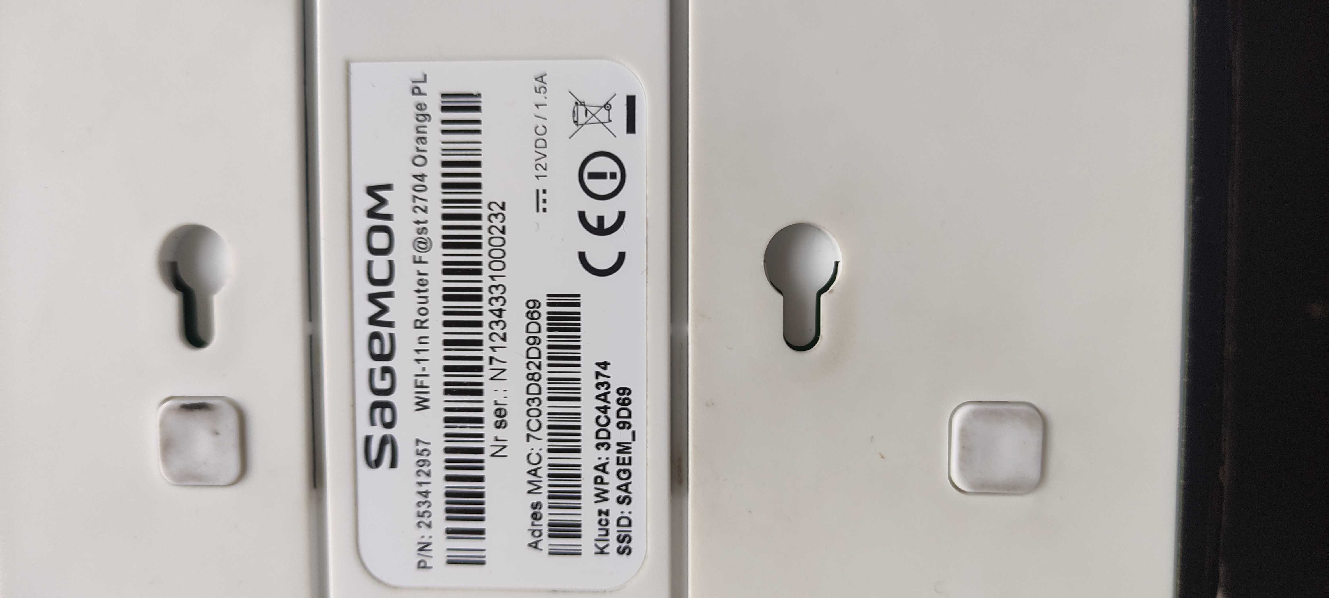 Router wifi Sagemcom Fost 2704 ADSL