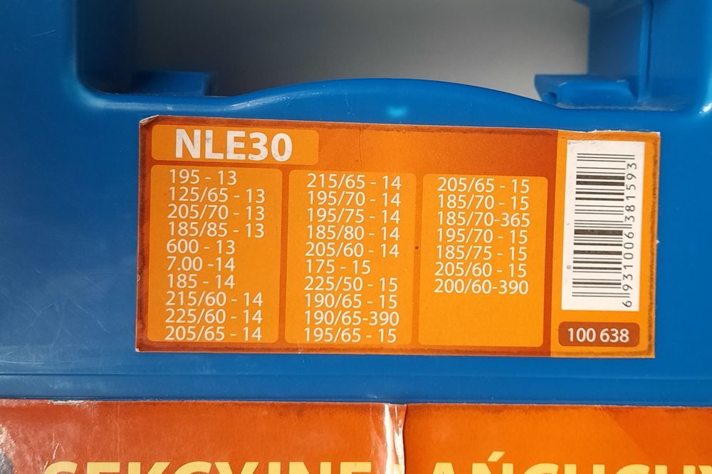 Ланцюги браслети на колеса 30 Elegant (NEL30) пластиковий кейс