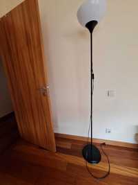 CANDEEIRO com pé, cor preta, com lâmpada, IKEA