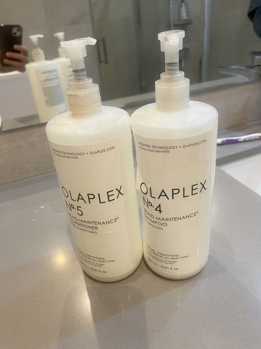 Olaplex - duże, puste opakowania z pompką