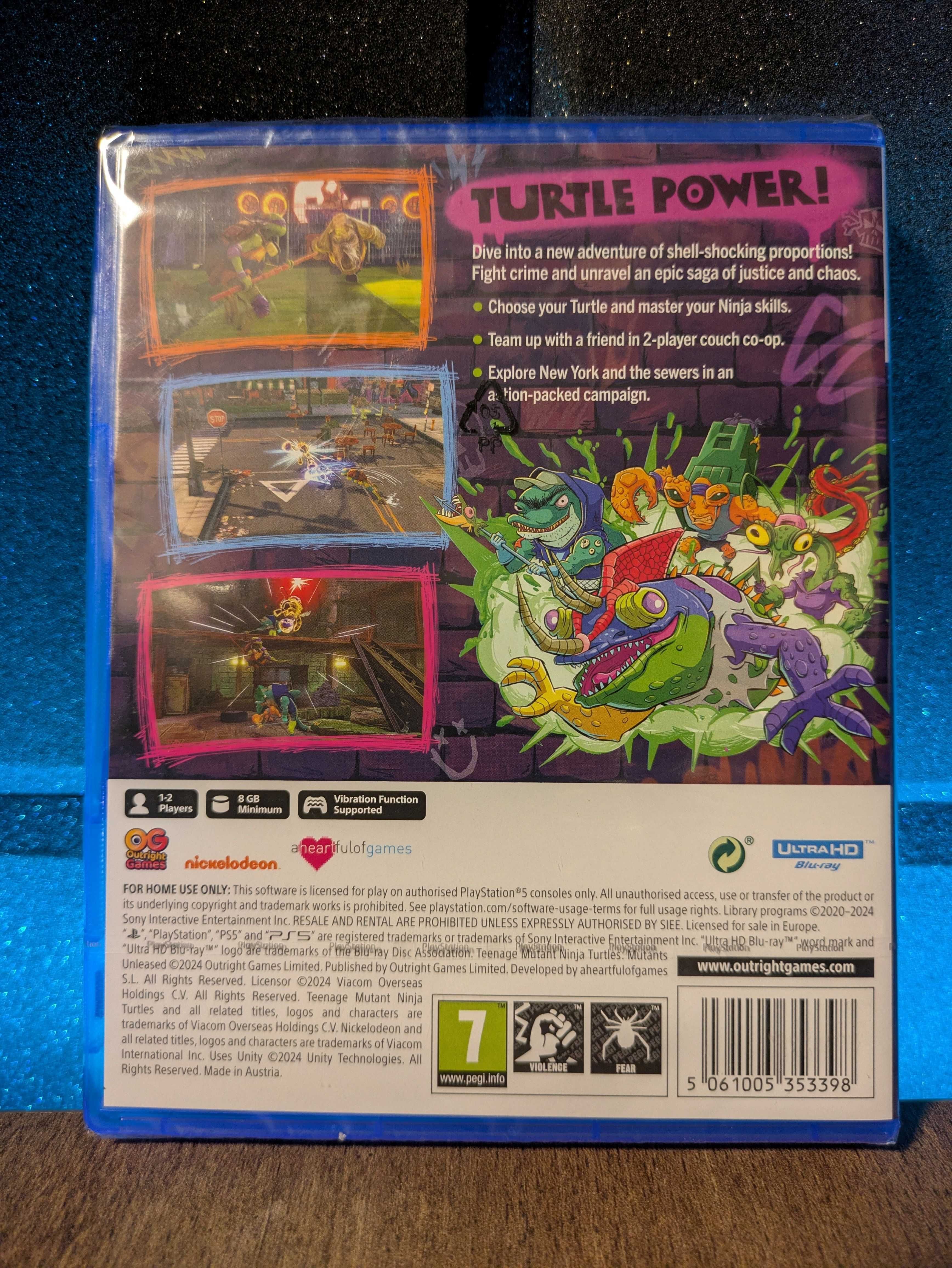 Teenage Mutant Ninja Turtles: Mutants Unlea PS5 - gra akcji dla dzieci