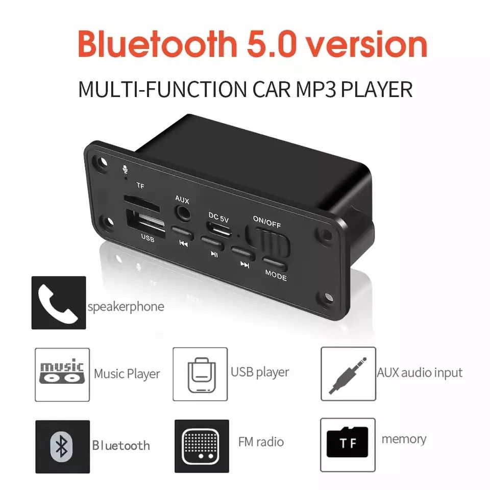 Bluetooth MP3 WMA декодер плата аудио модуль USB TF Радио.Усилитель 6W