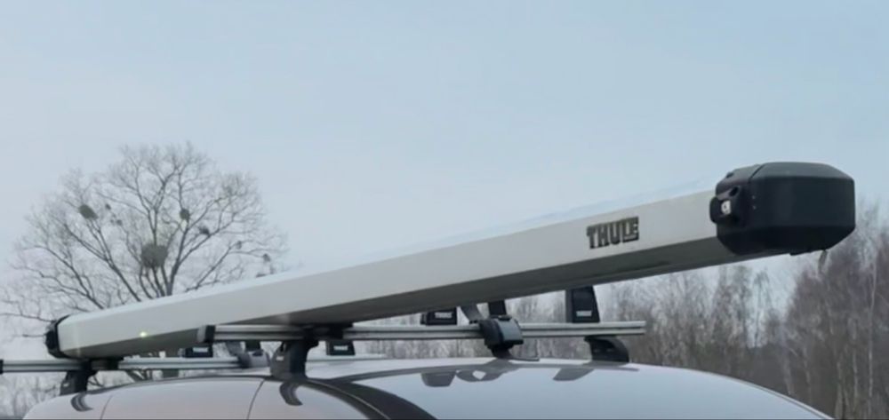 Box dachowy na rury Thule conduit box relingi caddy