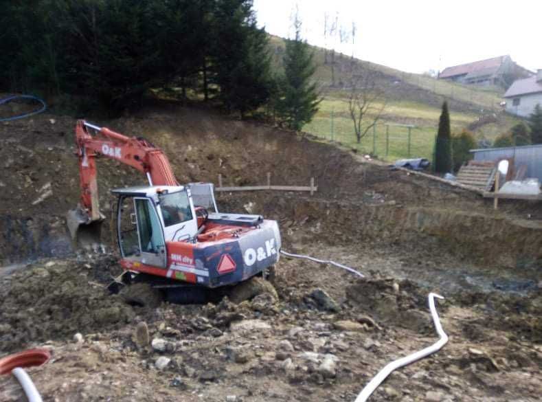 Usługi koparką, roboty ziemne, drogi, materiały podbudowa