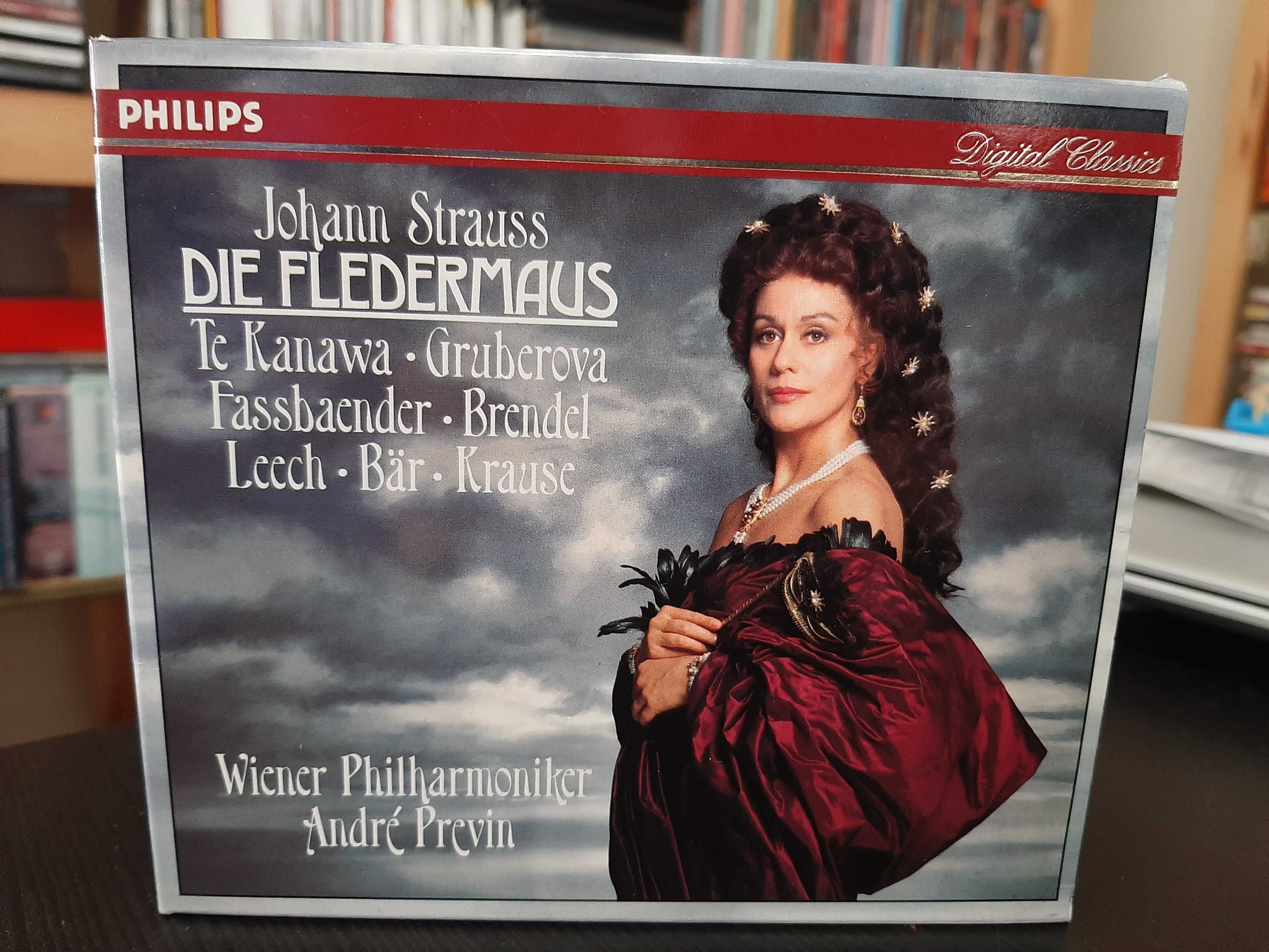 Strauss – Die Fledermaus – Te Kanawa, Gruberova, Fassbaender – Previn