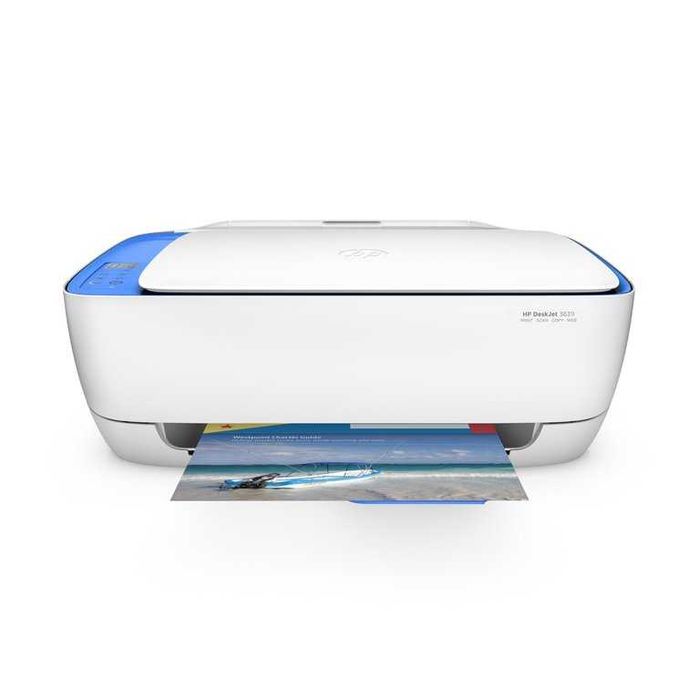 Impressora HP DeskJet 3639 Wi-Fi – Azul e Branca (Multifunções)