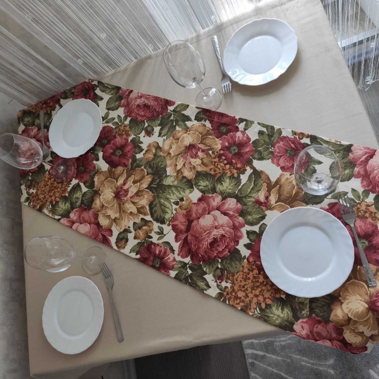 Beżnik na stół 49*150 cm Materiał plamoodporny Duck, obrus.