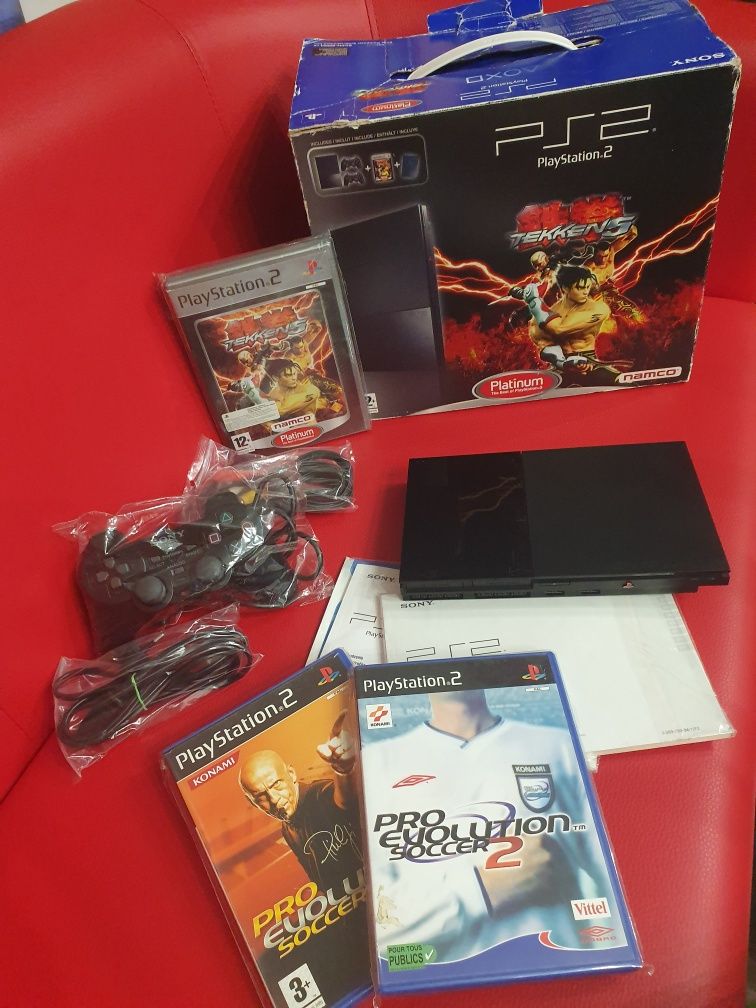 Konsola ps2 Slim 90004 Limited edition Tekken 5 Idealna Pudełko