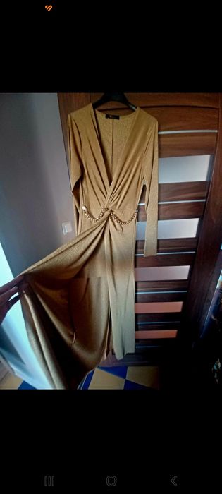 Sukienka damska złota