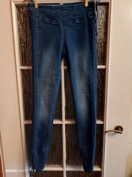 Spodnie damskie jeansy skinny jegginsy rozmiar S 36