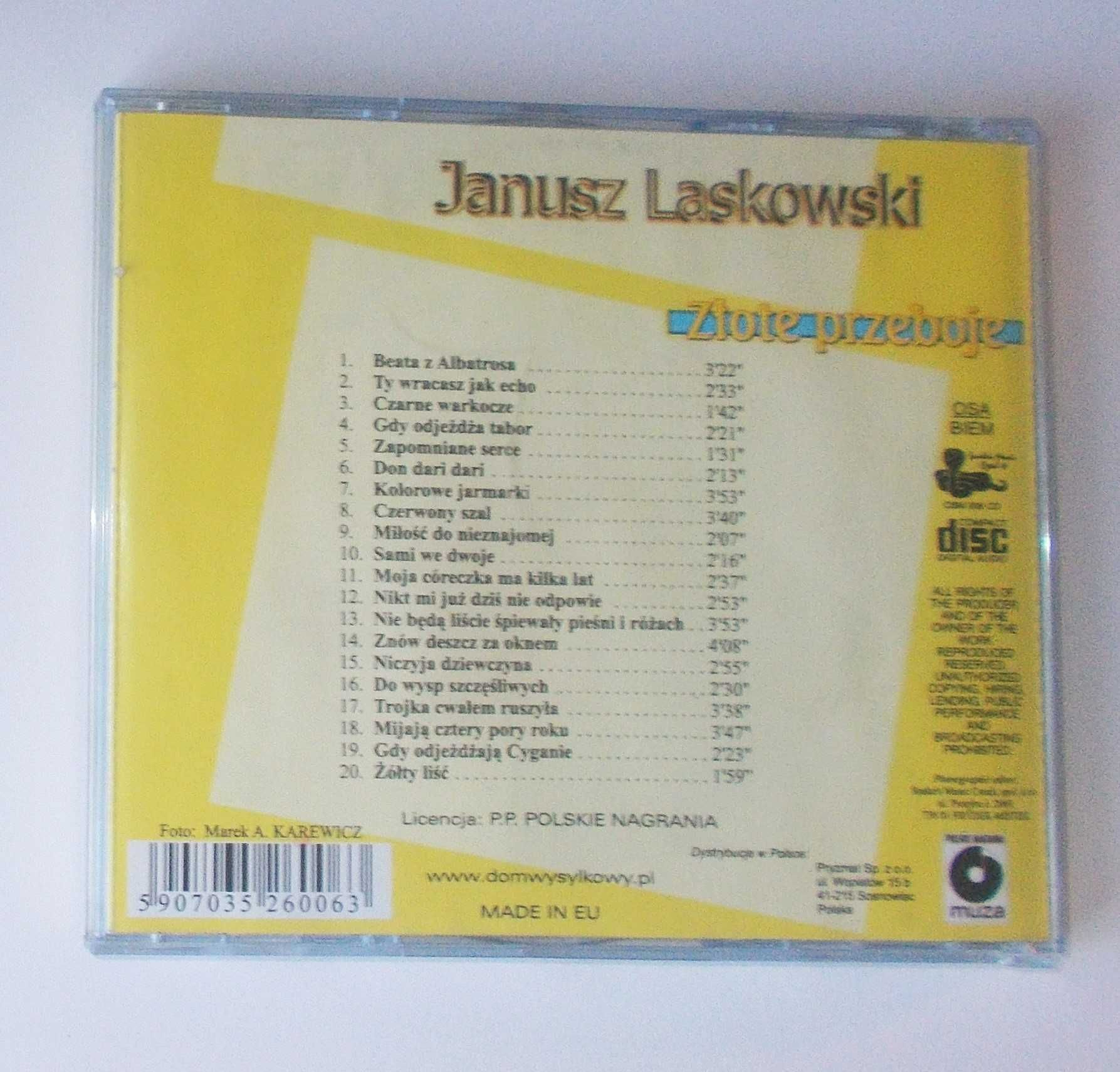 Janusz Laskowski Złote Przeboje CD