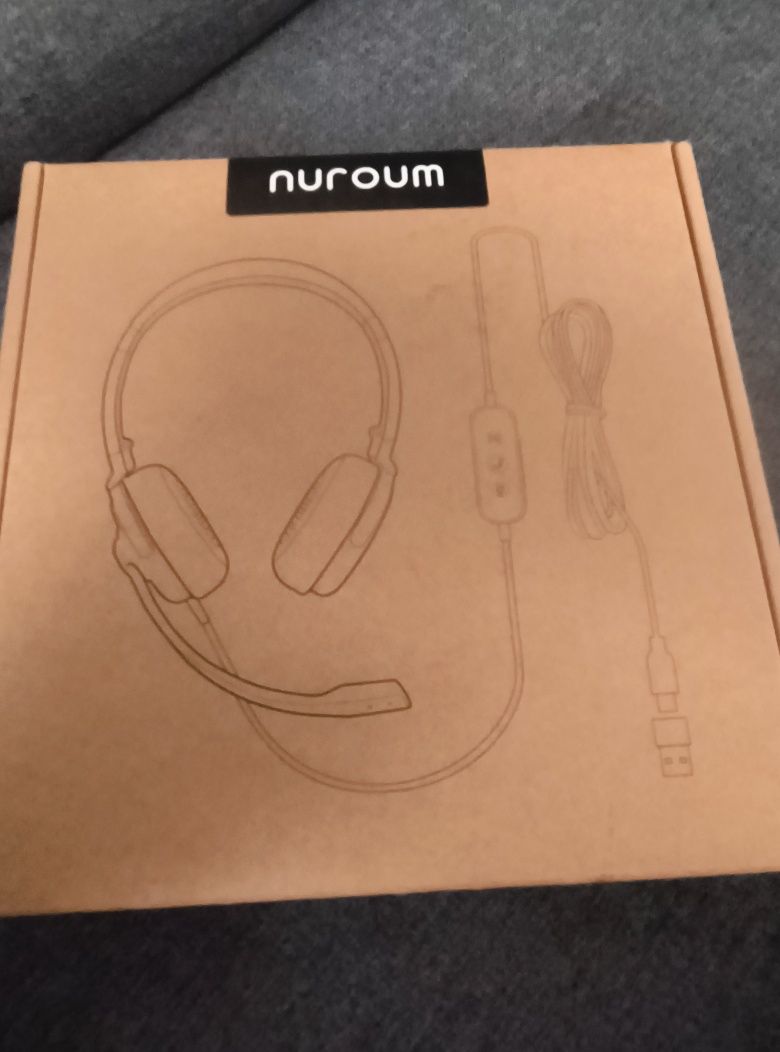 NUROUM HP20 Zestaw słuchawkowy USB