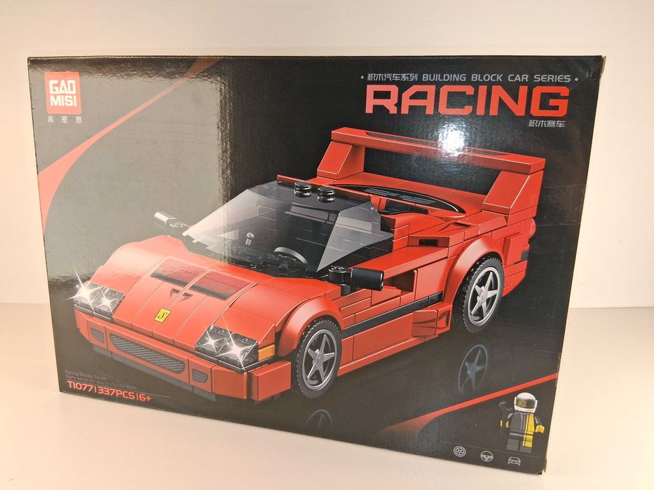 Z045 Klocki Racing Ferrari F40 Czerwone w Stylu LEGO Speed Champions
