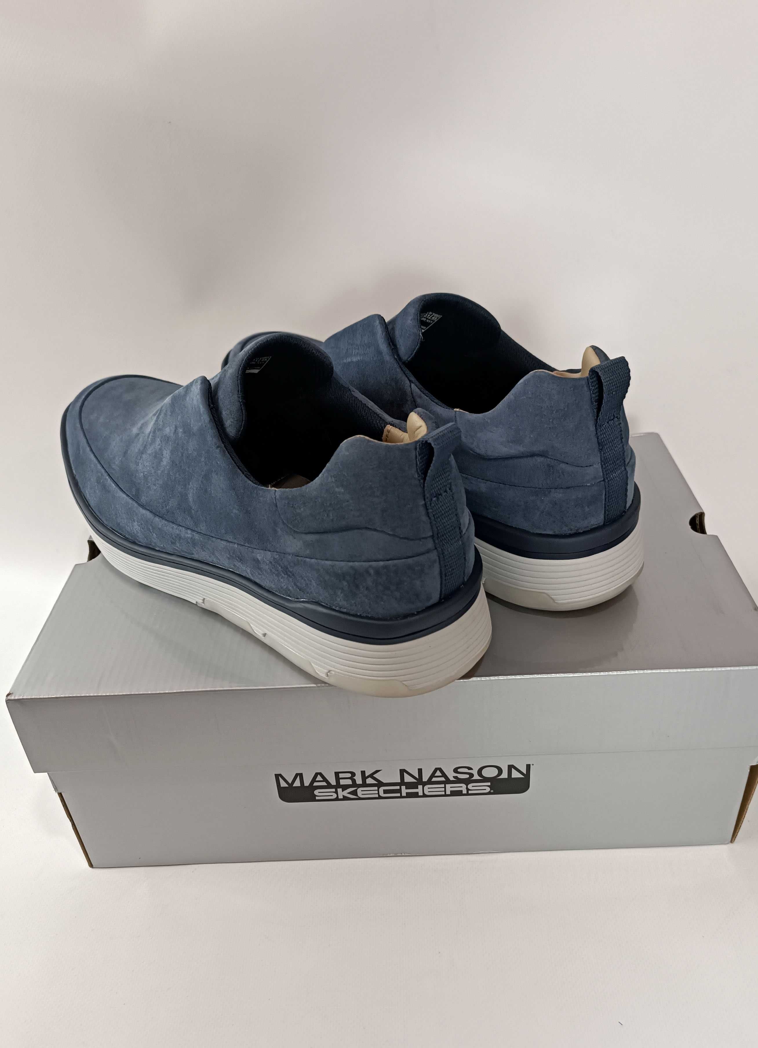 Чоловічі шкіряні туфлі мокасини Skechers Mark Nason 47 розмір