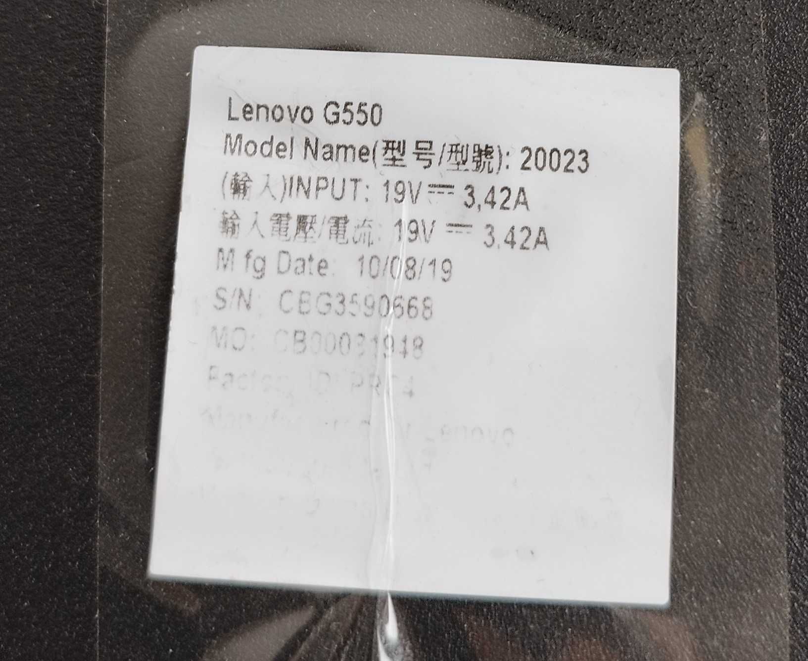 Zaślepka Pamięci Ram Lenovo G550