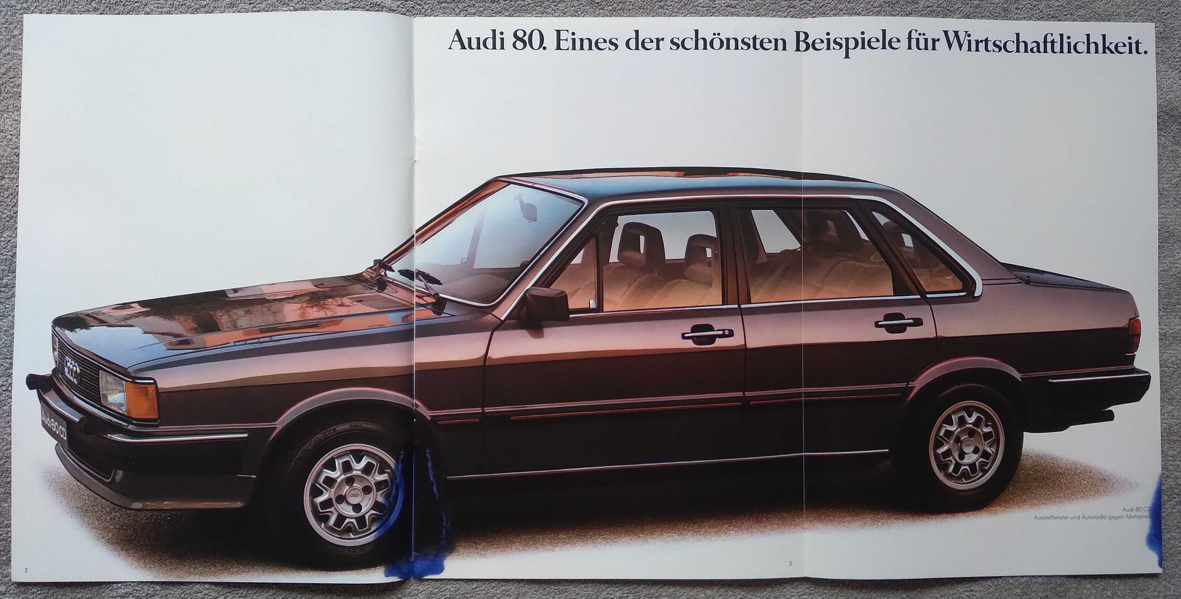 Prospekt AUDI 80 rok 1982