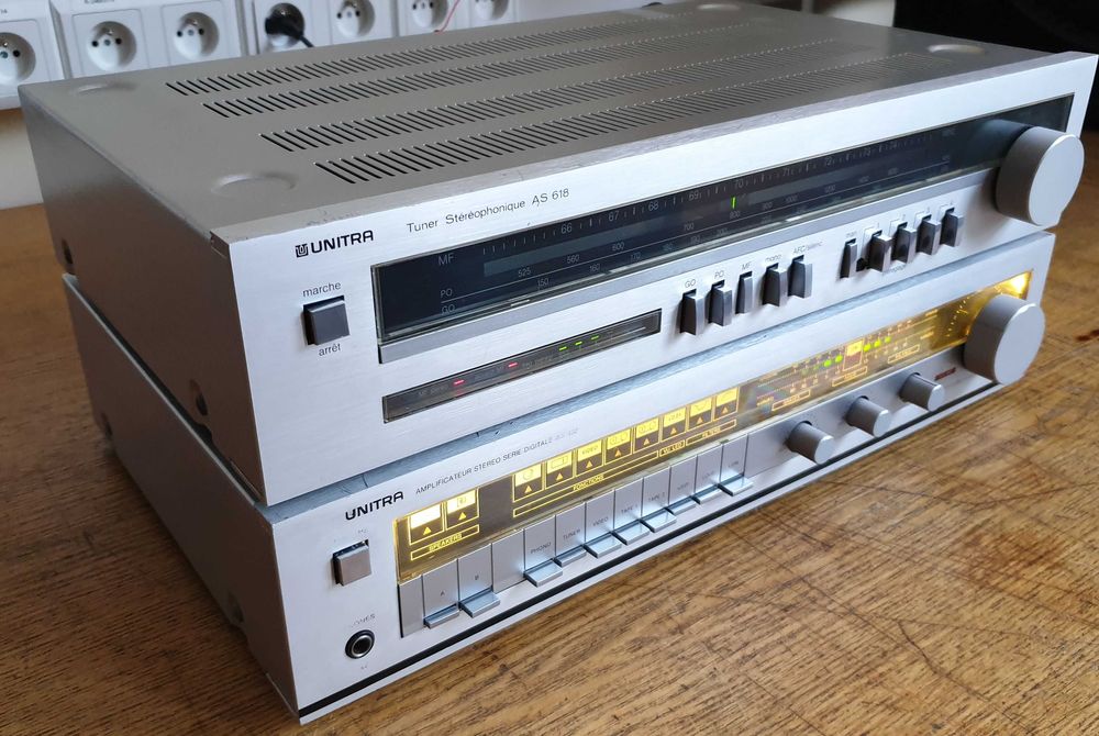 Unitra Diora tuner AS618 i wzm. WS432 po serwisie, super stan