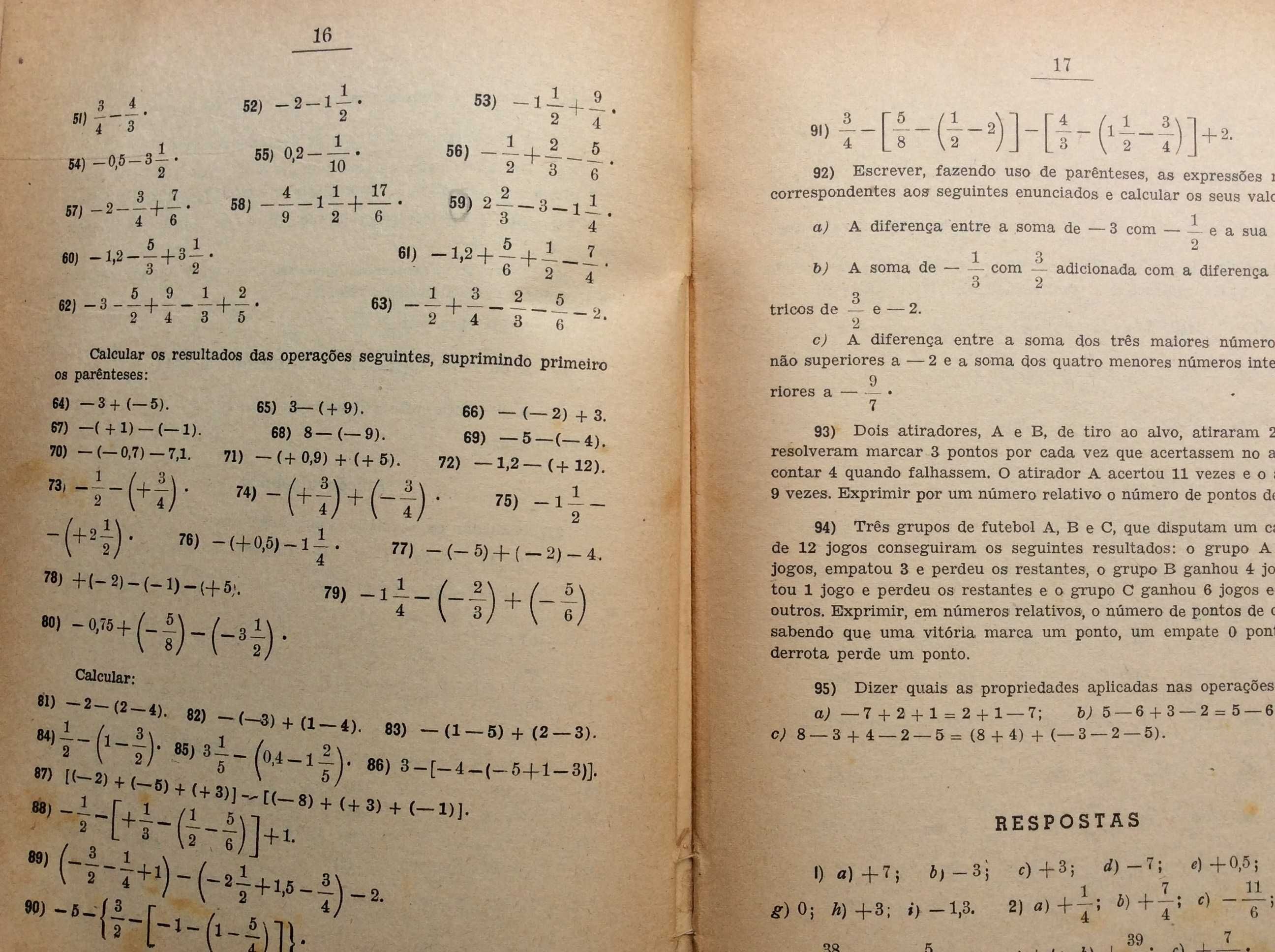 Exercícios de Álgebra e Geometria para o 3.º ano dos Liceus, 1962