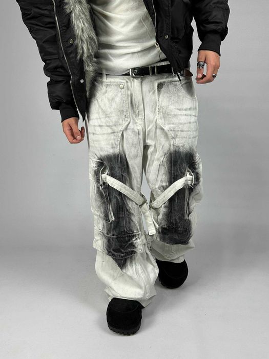 Джинси Acne Studios cargo білі карго штаны джынсы opium custom S M L