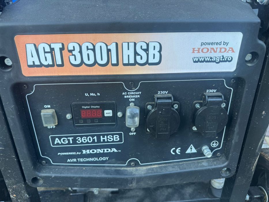 Бензиновий генератор AGT 3601 HSB