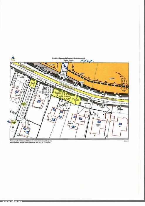 Syndyk sprzeda 4 działki o pow. 417 m2 w Ługwałdzie ul. Kopernika