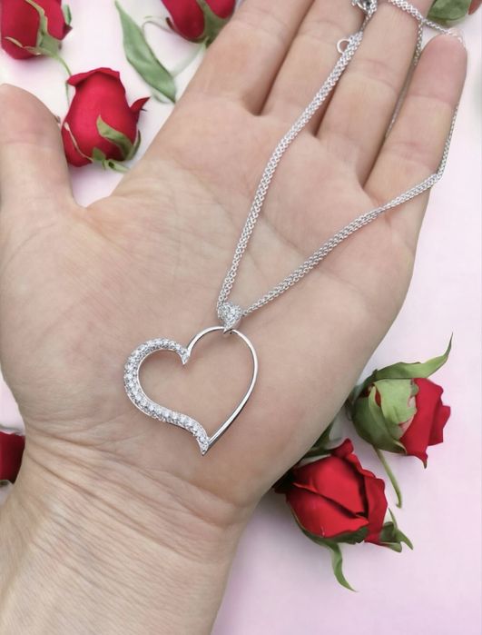 Золотий ланцюг,кольє з діамантами,цепочка с бриллиант,750 про,10 грам