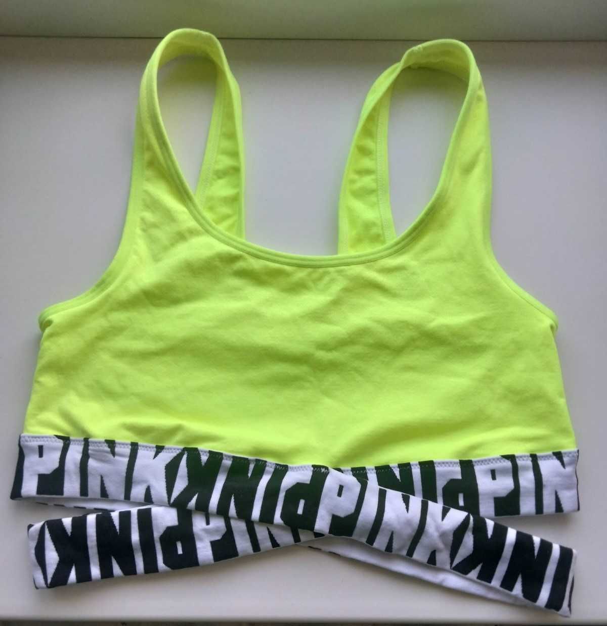 Топ Victorias Secret Pink Cool & Comfy Вікторія Сікрет спортивный топ