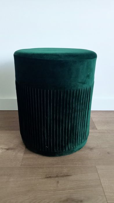 Pufa Velvet tapicerowane siedzisko jak nowe