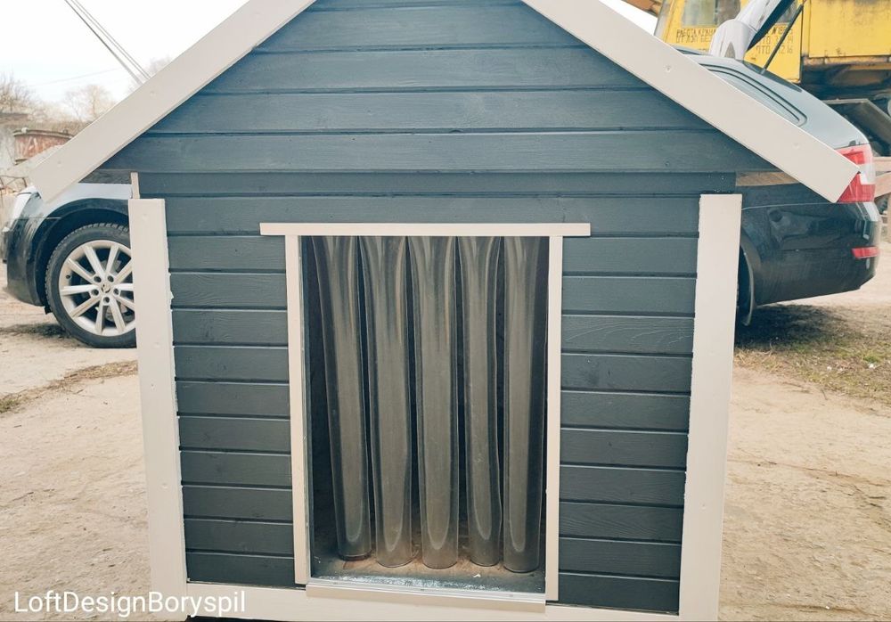 Будка утеплена для великих і середніх порід собак