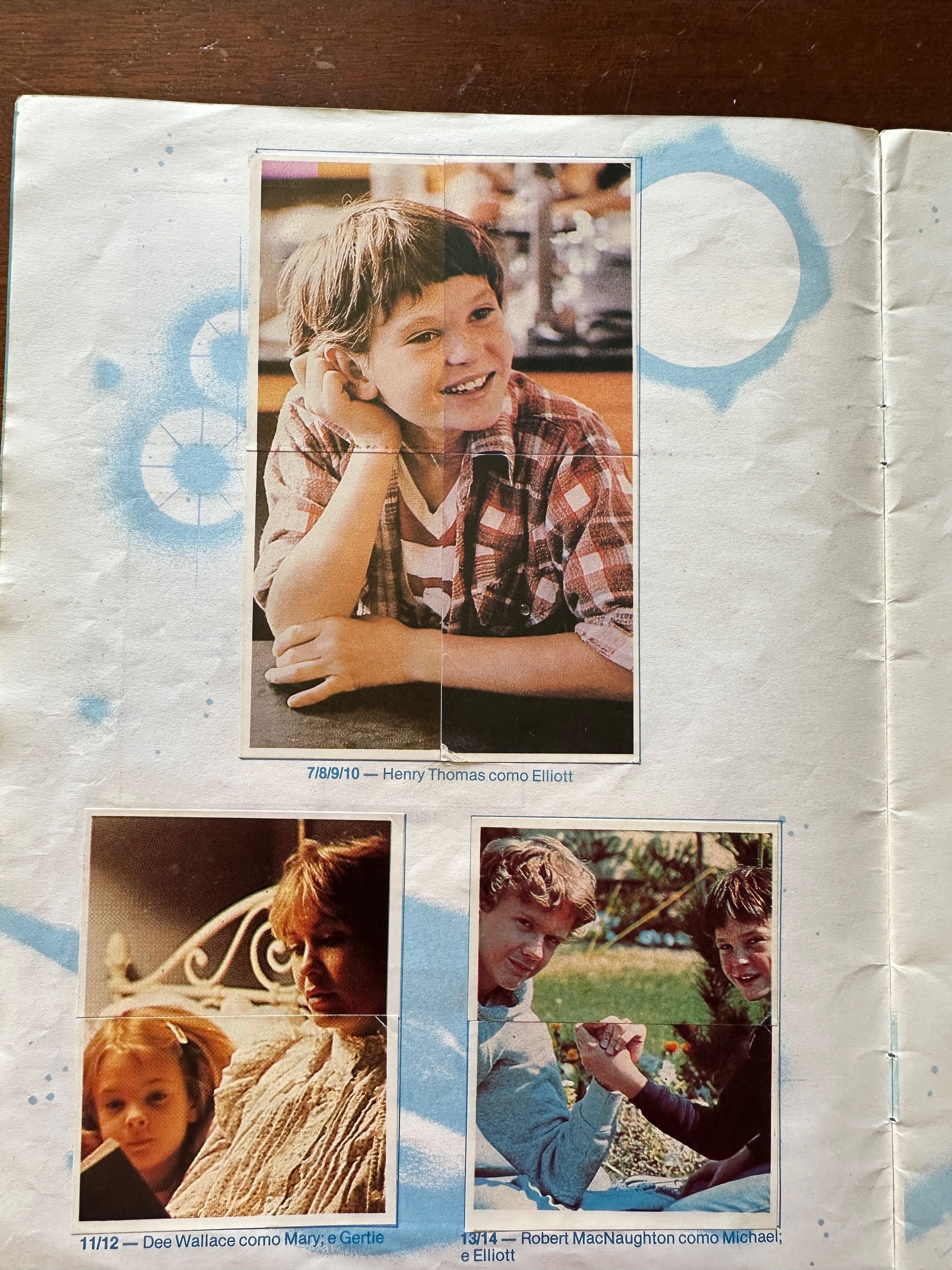 Caderneta de cromos E.T - Extraterrestre COMPLETA