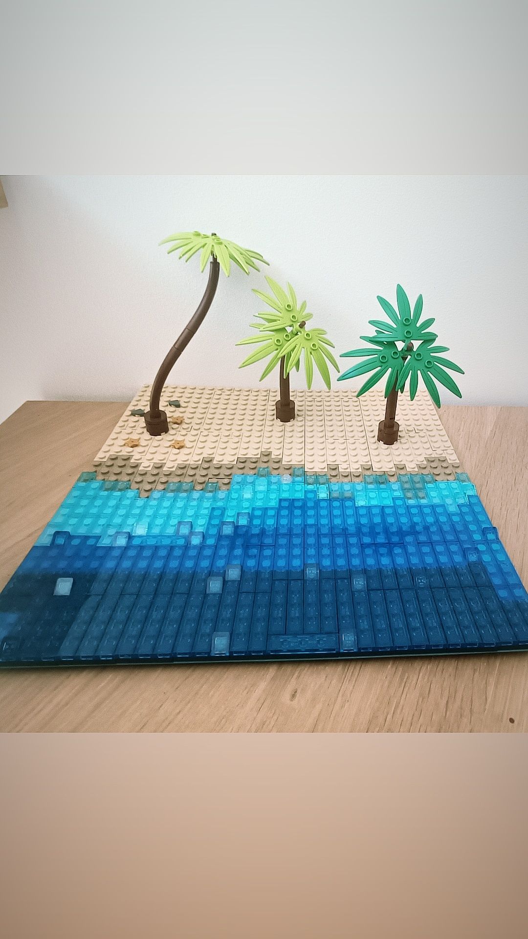 LEGO plaża - klocki+ palmy