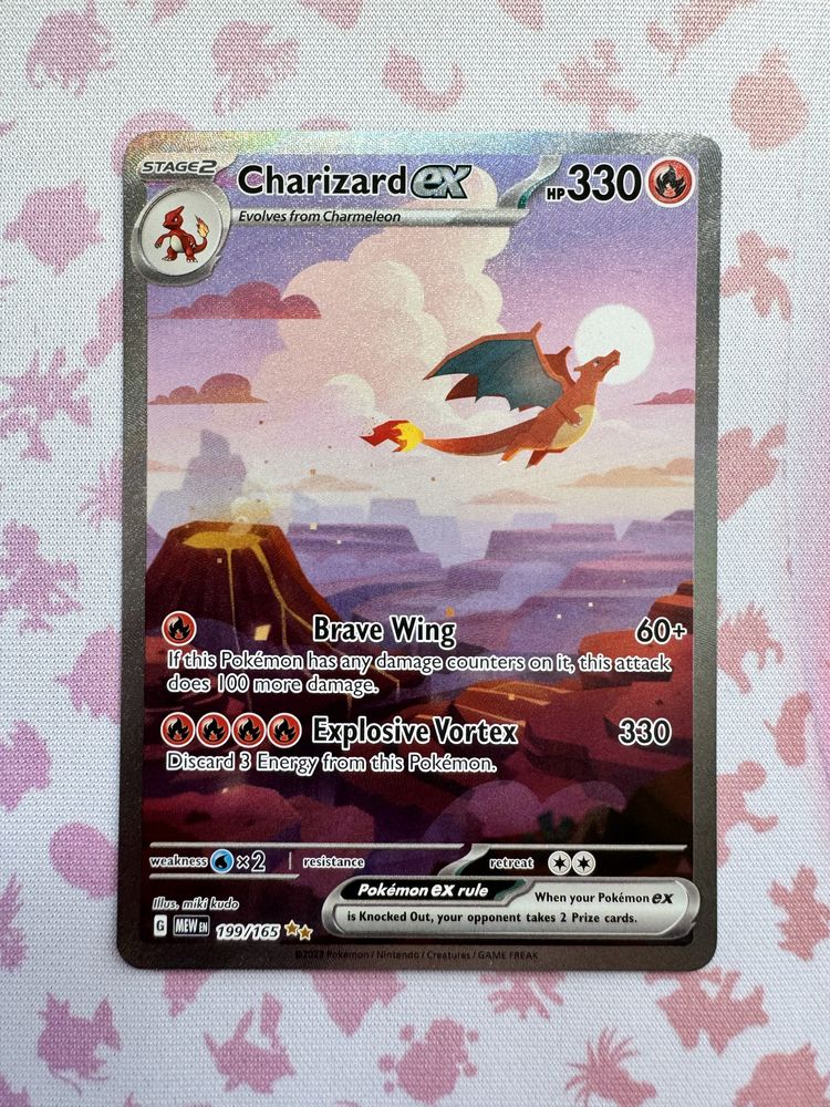 Karta Pokemon Charizard EX (MEW 199)