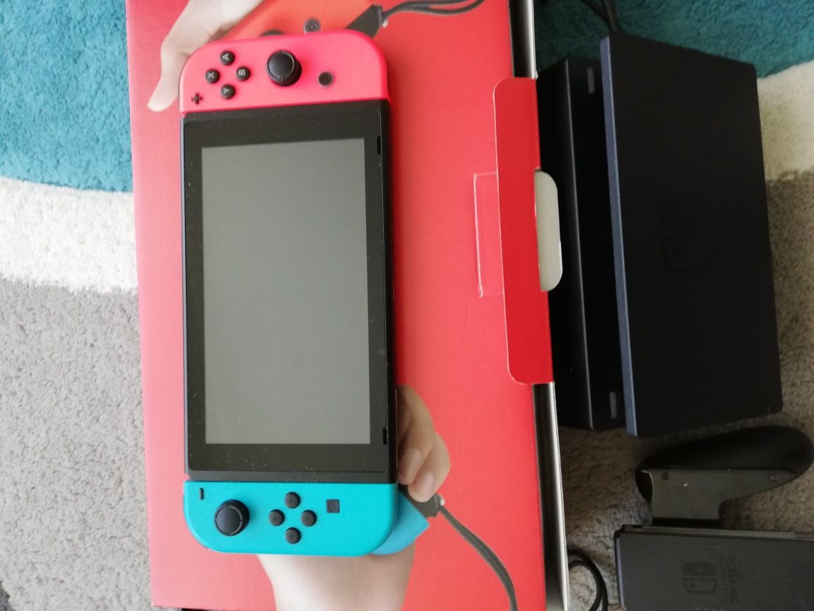 Nintendo Switch V1 pełny zestaw