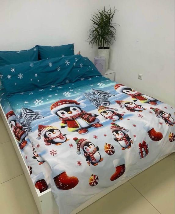 Постіль НОВОРІЧНА різдво Новий рік натуральна