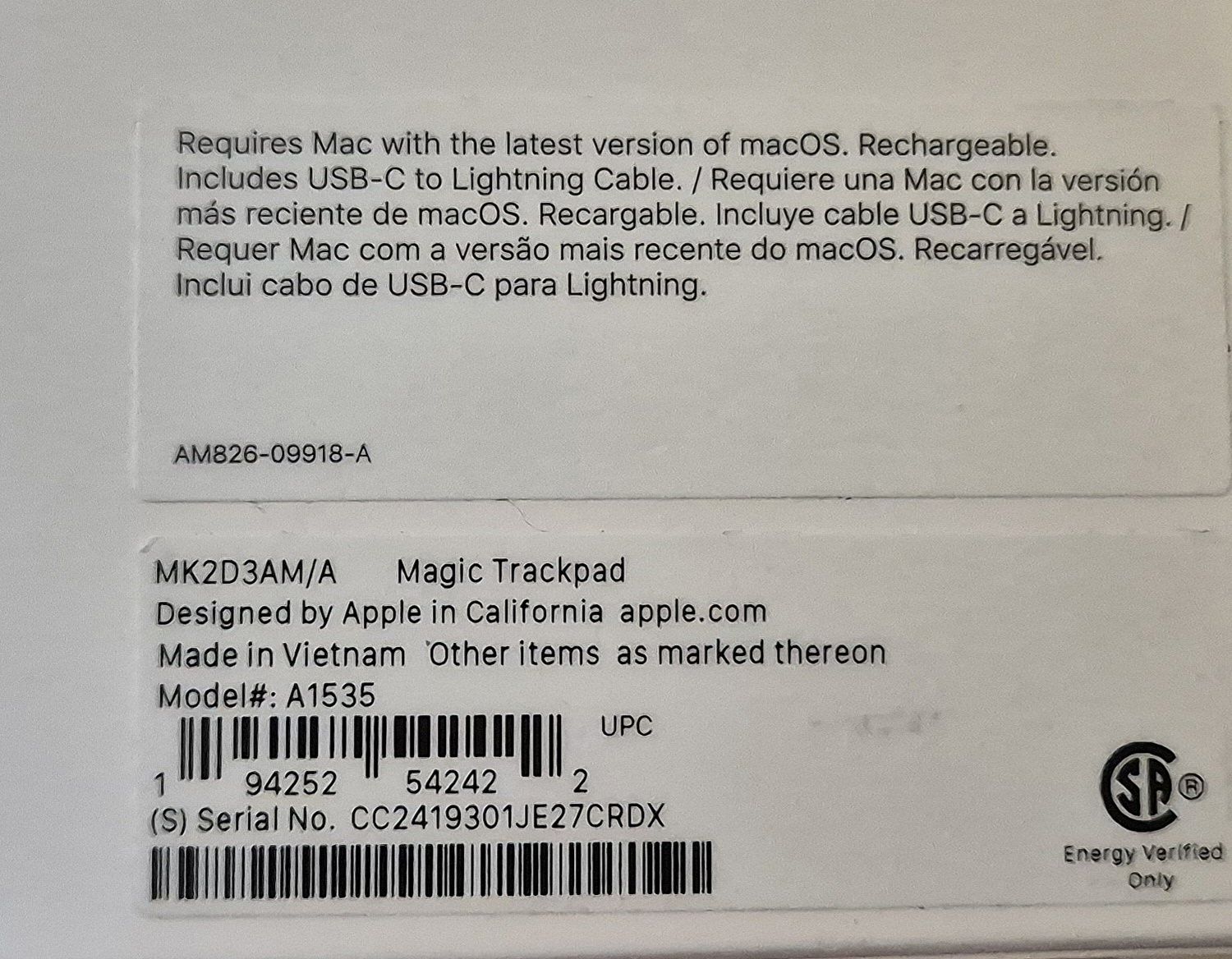 Трекпад Apple Magic Trackpad 2021

UA
Toggle
RU

Описание
Характеристи