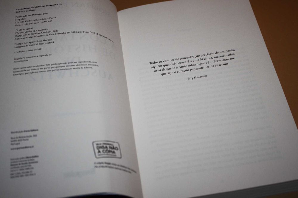 A Contadora de Histórias de Auschwitz//Siobhan Curham