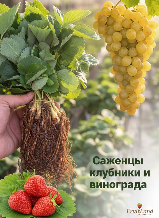 Саженцы винограда и клубники с доставкой по Украине