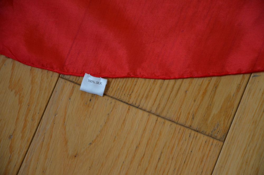 chusta kolorowa 100% jedwab pasy