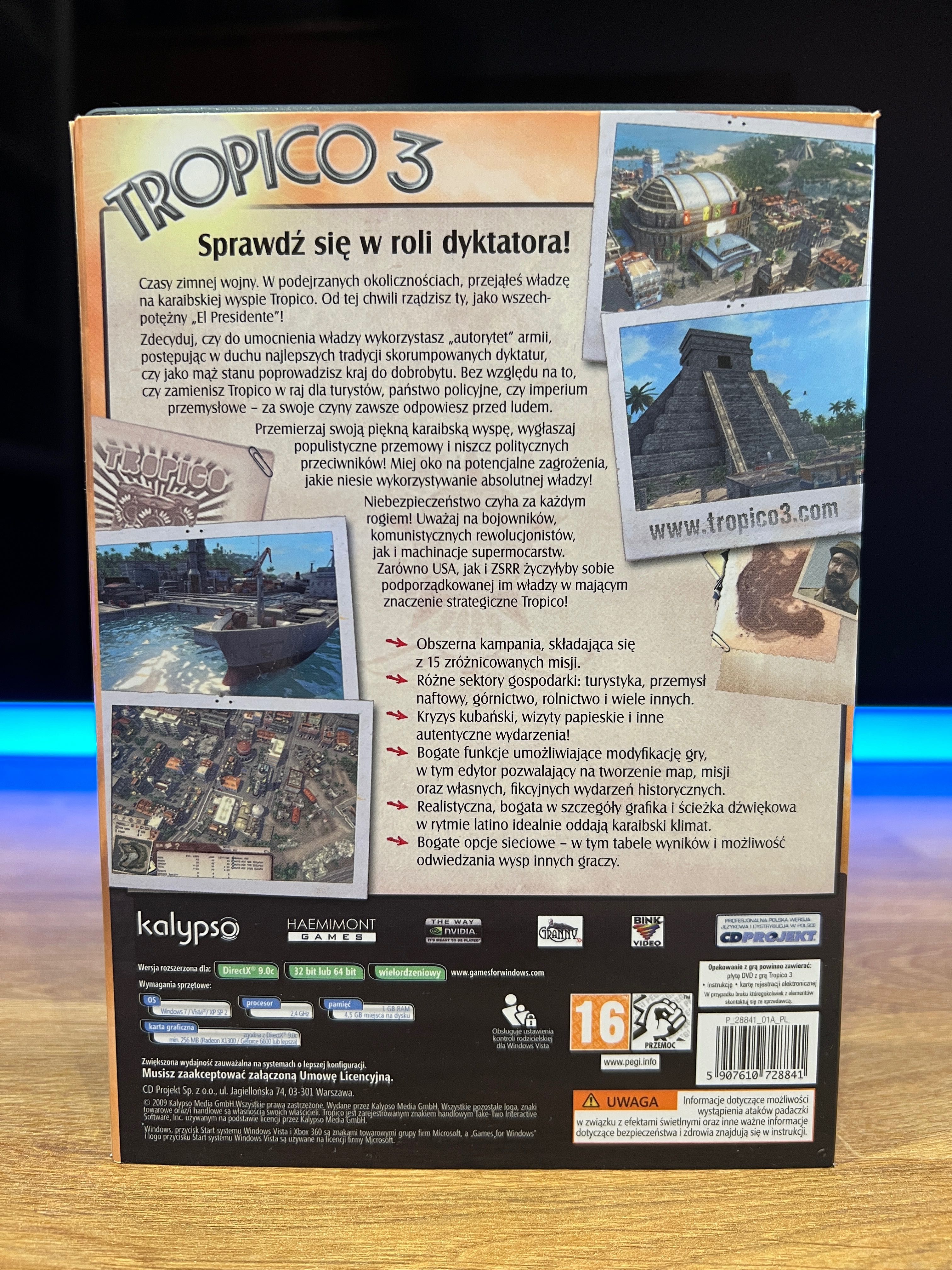 Tropico 3 (PC PL 2009) slipcase box kompletne premierowe wydanie