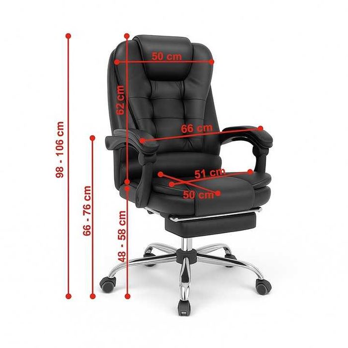 NOWY Fotel Biurowy Ergonomiczny Do Biurka Obrotowy Krzesło Biurowe FV