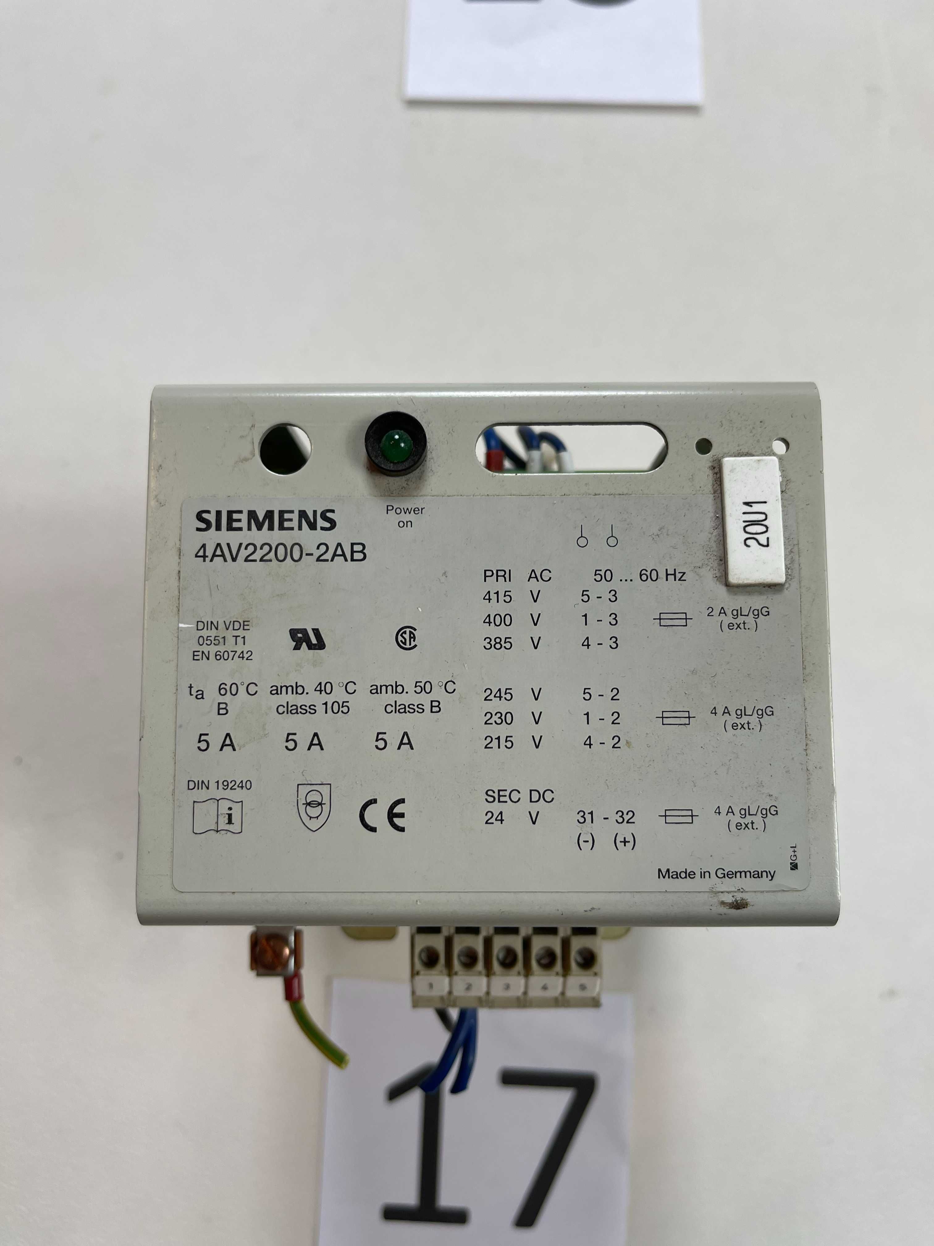 transformator  230V -400V 24V