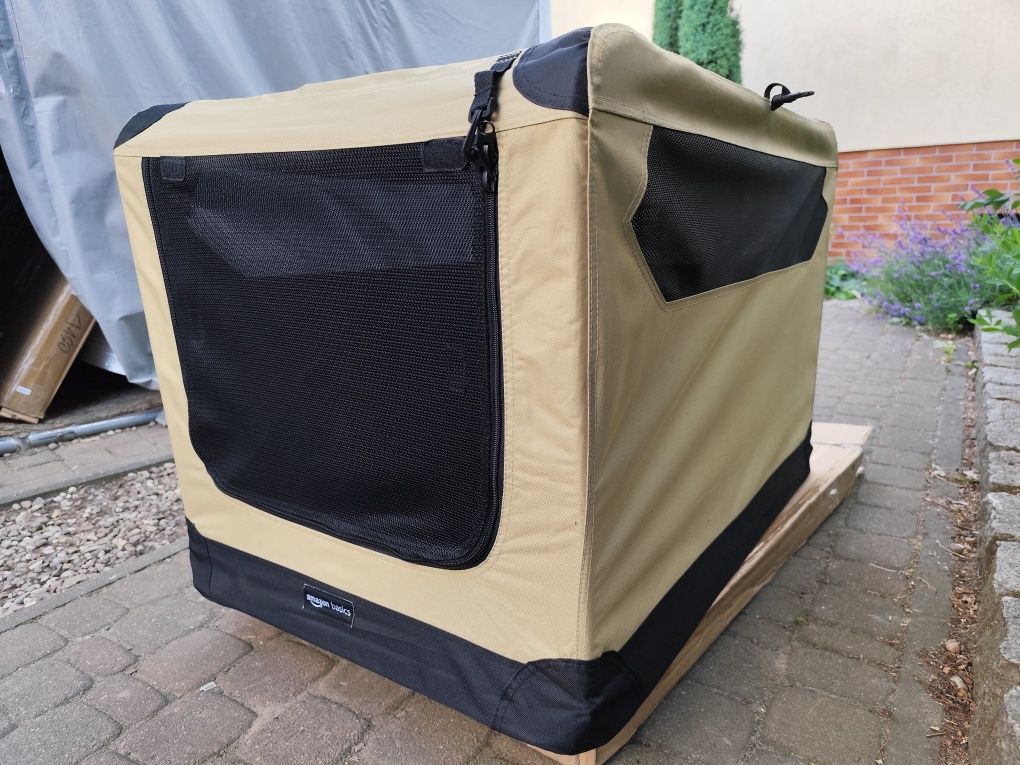 Materiałowy transporter KOJEC dla zwierząt Amazon Basics 90x62x60 cm