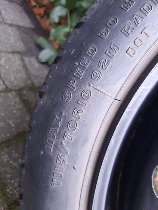 Koło 115/70r16 Opel 5x110 4J et41 dojazdowe