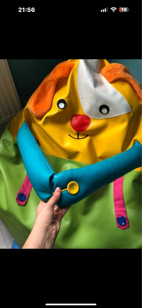 Sensoryczna pufa Piesek, siedzisko dla dzieci Bambino