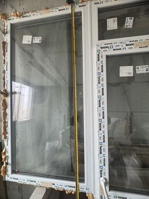 Балконный блок WDS металлопластиковый двухкамерный балконная рама окно