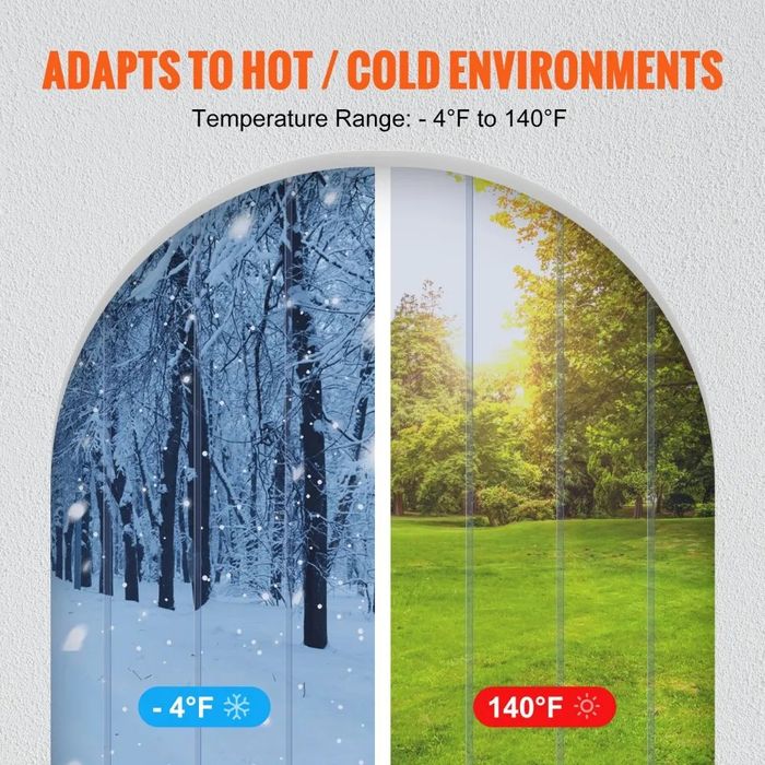 Zasłona paskowa Vevor przezroczystych pasków PVC