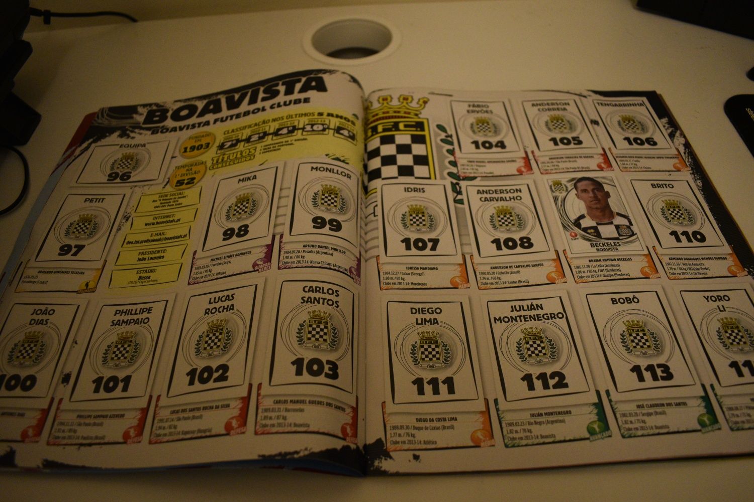 Caderneta de cromos futebol 2014-15