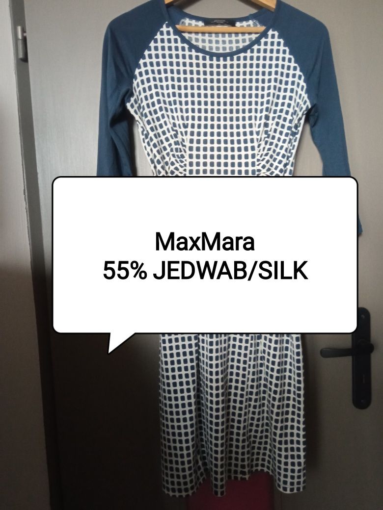 MaxMara jedwab silk sukienka