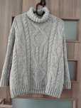Sweter z golfem oversize
