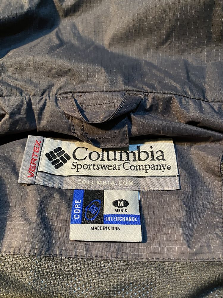 НЕЙЛОН | Черная весенняя мужская куртка Columbia Omni Tech | M размер